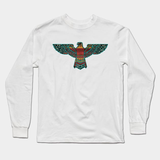 Aztec Free Bird Long Sleeve T-Shirt by DigitalCreativeArt